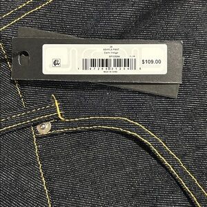 Steve Madden Dark Blue Jeans with Yellow Stitching